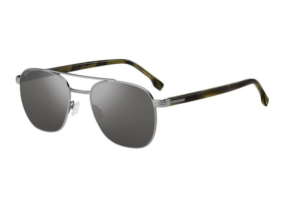 Hugo Boss BOSS 1723/S 0XYG T4 Ruthenium/Green Horn/Silver Mirror