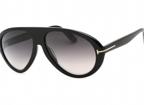 Tom Ford FT0988 01B Shiny Black / Gradient Smoke
