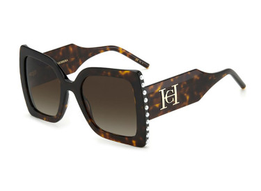 Carolina Herrera CH 0001/S 0086 HA Dark Havana/Brown Gradient