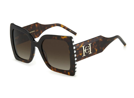 Carolina Herrera CH 0001/S 0086 HA Dark Havana/Brown Gradient