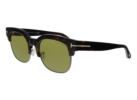 Tom Ford FT0597 52N Dark Havana/Green 51mm