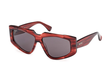 Max Mara MM0125 68A Striped Red/Smoke