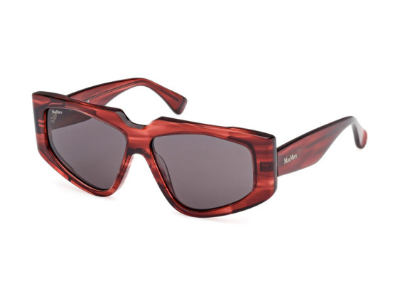 Max Mara MM0125 68A Striped Red/Smoke