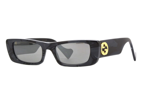 Gucci GG0516S 013 Black Havana/Silver Mirror