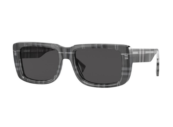 Burberry BE4376U 380487 Charcoal Check/Dark Grey
