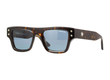 Montblanc MB0253S 002 Dark Havana/Blue