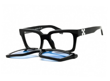 Off-White OERI14C CLIP ON 1045 Black/Clear with Magnetic Clip-On Blue