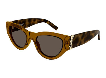 Saint Laurent SL M94/F 008 Transparent Brown/Havana/Brown