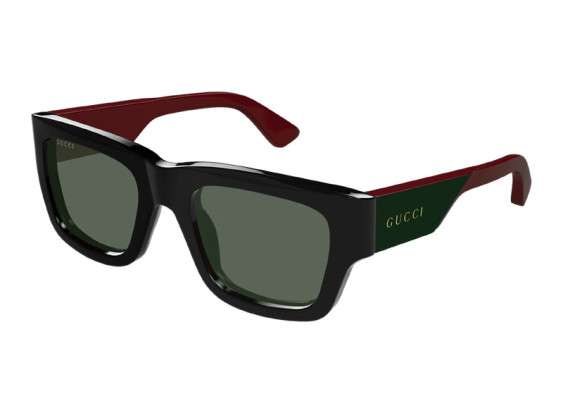 Gucci GG1668S 003 Shiny Black/Green
