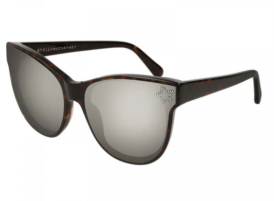Stella McCartney SC0100S 002 Dark Havana/Silver