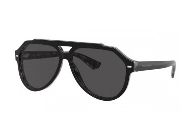 Dolce & Gabbana DG4452 340387 Black On Grey Havana/Dark Grey
