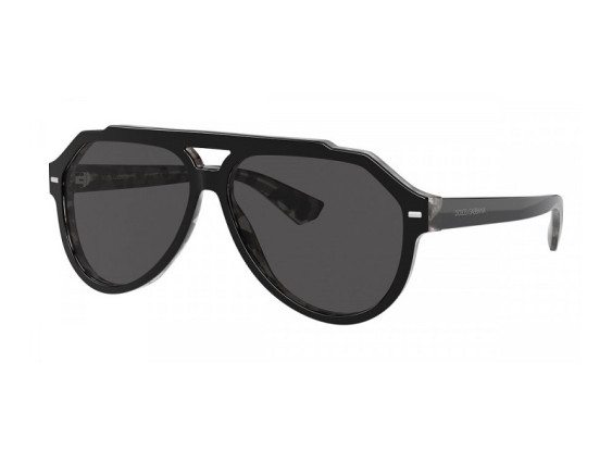 Dolce & Gabbana DG4452 340387 Black On Grey Havana/Dark Grey