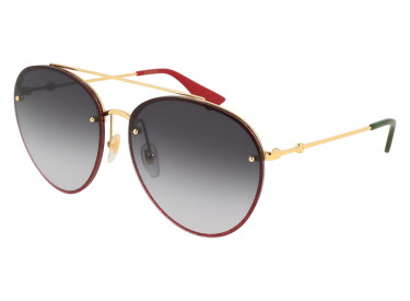 Gucci GG0351S 001 Gold/Grey Gradient