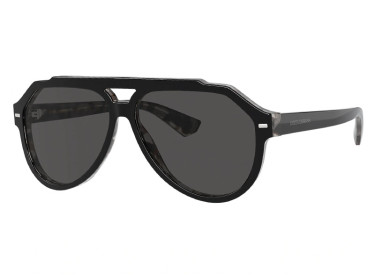 Dolce & Gabbana DG4452F 340387 Black on Grey Tortoise/Dark Grey