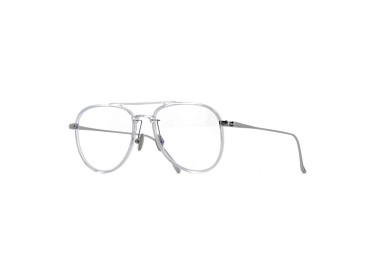 Tom Ford FT5666-B/O 026 Shiny Crystal/Rhodium/Clear Blue Light Block 52mm