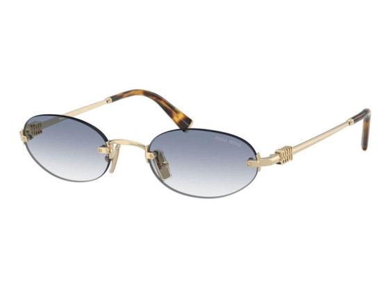 Miu Miu MUA54S ZVN80O Pale Gold/Clear Gradient Light Blue