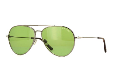 Tom Ford FT0996 08N Shiny Gunmetal/Vintage Green