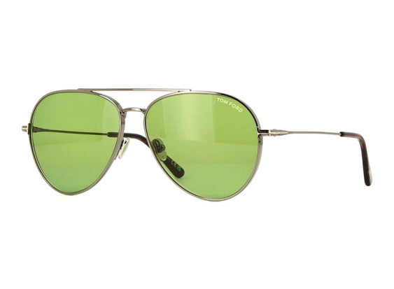 Tom Ford FT0996 08N Shiny Gunmetal/Vintage Green
