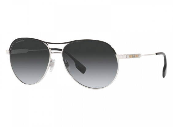 Burberry BE3122 1005T3 Silver/Black/Grey
