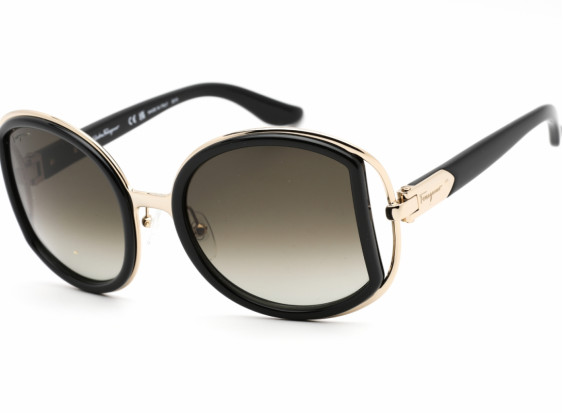Salvatore Ferragamo SF719S 001 Black/Gold  / Brown Gradient