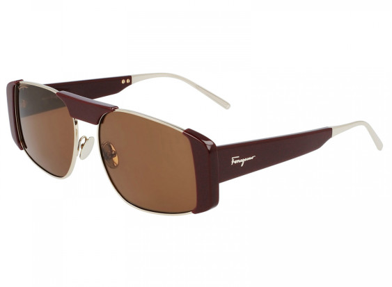 Salvatore Ferragamo SF267S 728 Gold/Bordeaux/Brown