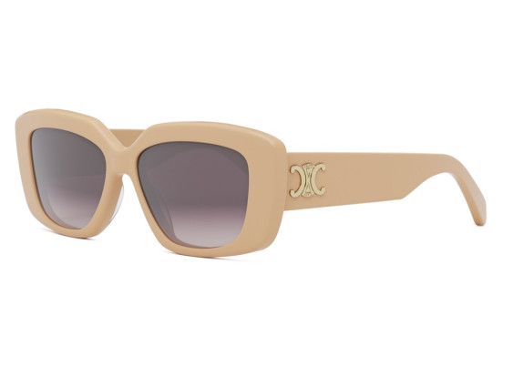 Celine CL40216U 57F Solid Nude/Gradient Brown