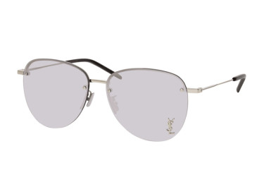 Saint Laurent SL328/KM 002 Silver/Silver Mirror