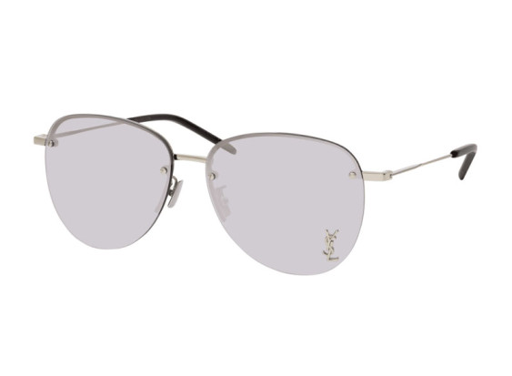Saint Laurent SL328/KM 002 Silver/Silver Mirror