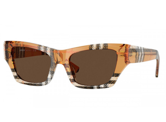 Burberry BE4441U 414673 Check Sand/Dark Brown