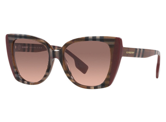 Burberry BE4393 405413 Check Brown/Bordeaux/Pink Gradient Dark Brown