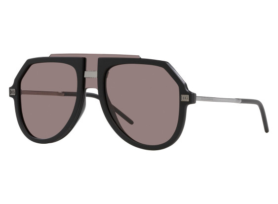 Dolce & Gabbana DG6195 25257N Matte Black/Gunmetal/Purple Brown