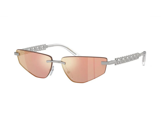 Dolce & Gabbana DG2301 05/6Q Iridescent/Silver/Brown Mirror
