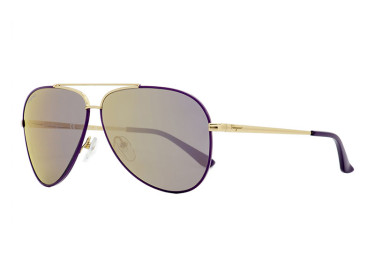 Salvatore Ferragamo SF131S 736 Shiny Light Gold/Purple Gradient