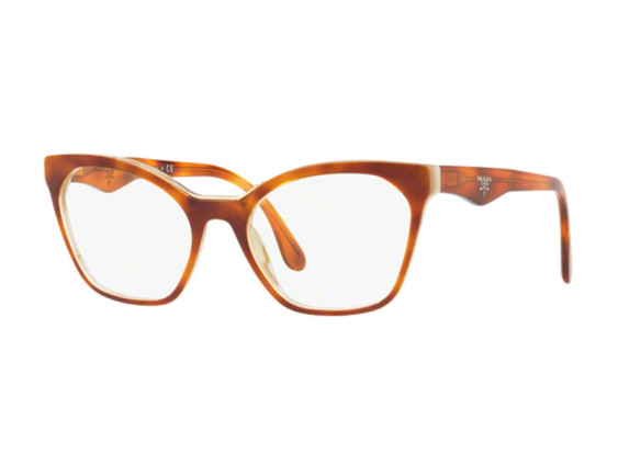 Prada PR09UV TH7101 Top Light Havana/Striped White 54mm