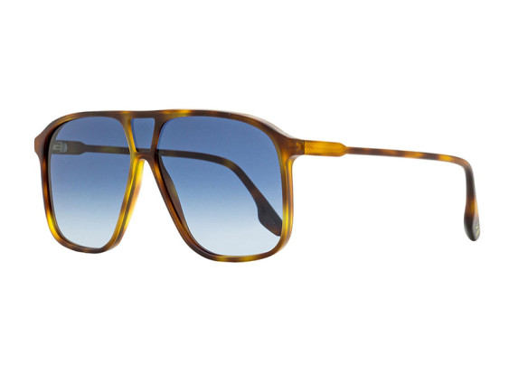 Victoria Beckham VB156S 214 Shiny Havana/Blue Gradient