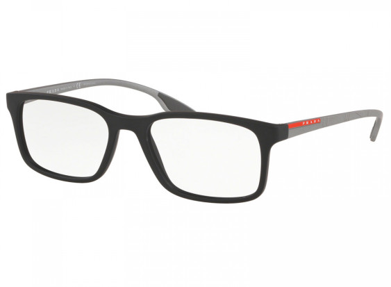 Prada Sport PS01LV 490O1 Black Rubber  52mm