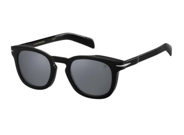 David Beckham DB 7030/S 0807 T4 Shiny Black/Silver Mirror