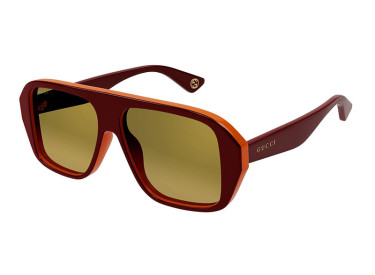 Gucci GG1615S 003 Red/Orange/Ocher Gradient with Mirror Gold