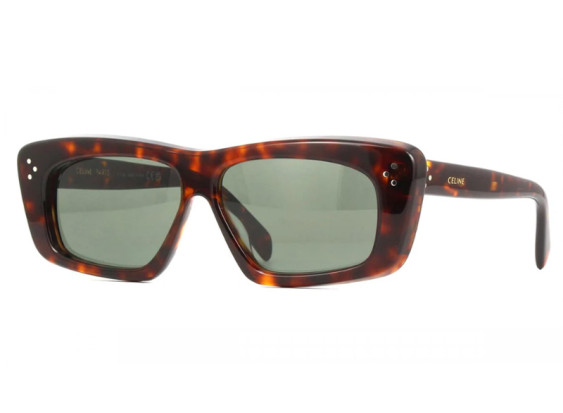 Celine CL40259I 52N Dark Havana/Green