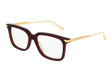 Bottega Veneta BV1009O 004 Burgundy/Gold 54mm