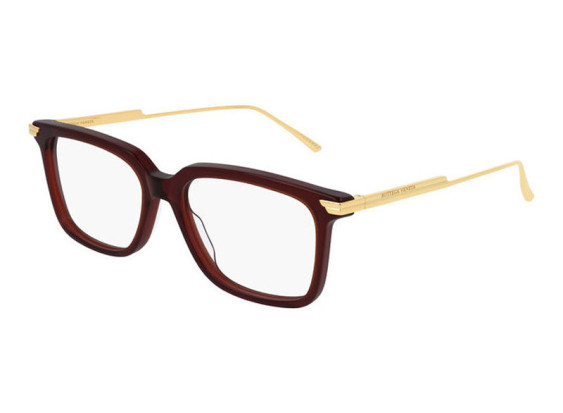 Bottega Veneta BV1009O 004 Burgundy/Gold 54mm