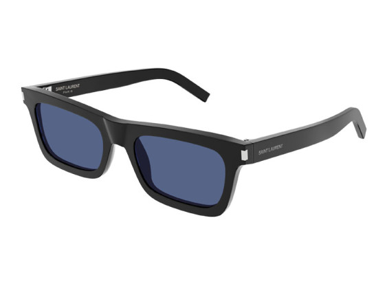 Saint Laurent SL461 BETTY 009 Shiny Black/Solid Blue