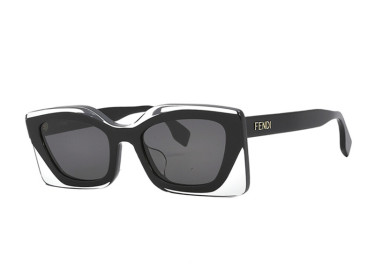 Fendi FE40034U 01A Crystal Base and Black/Smoke