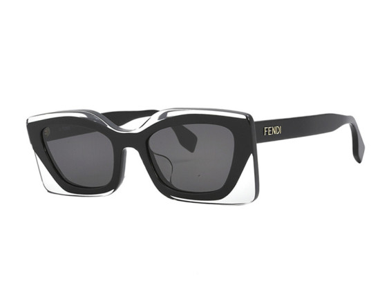Fendi FE40034U 01A Crystal Base and Black/Smoke
