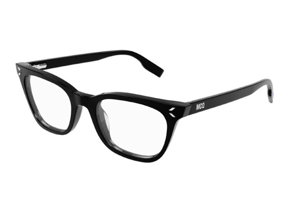McQueen MQ0379O 001 Shiny Black 50mm