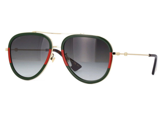 Gucci GG0062S 003 Gold/Green/Red/Green Gradient