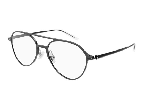 Montblanc MB0195O 001 Black 55mm
