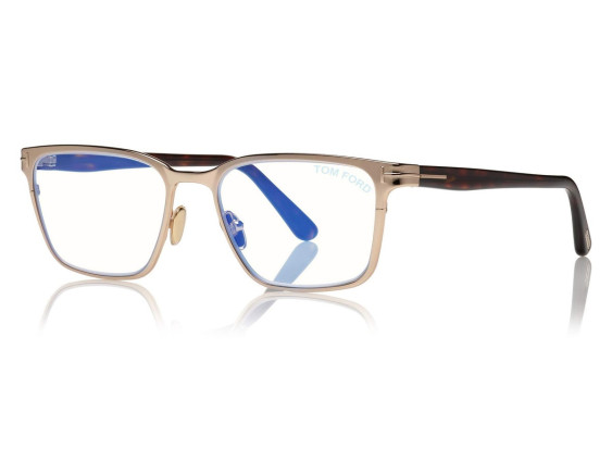 Tom Ford FT5733-B 028 Shiny Rose Gold/Shiny Dark Havana 53mm