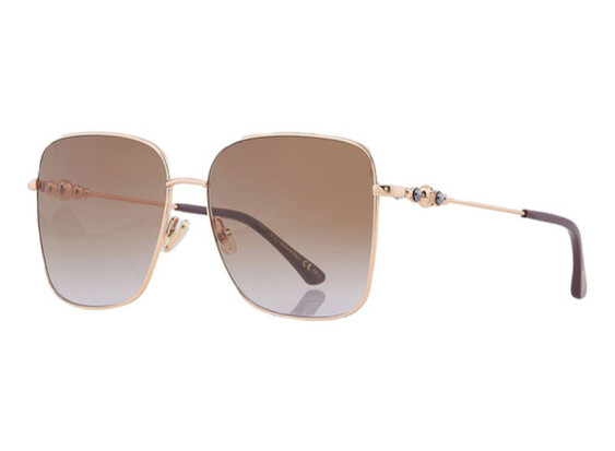 Jimmy Choo HESTER/S 0VO1 QR Gold Plum / Brown SH Violet