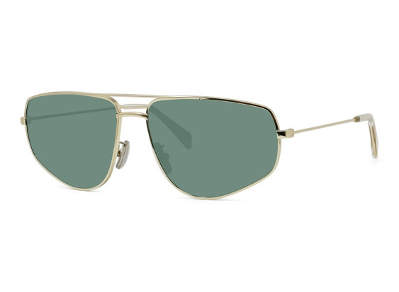 Celine CL40083U 30N Shiny Gold/Green Mineral 58mm